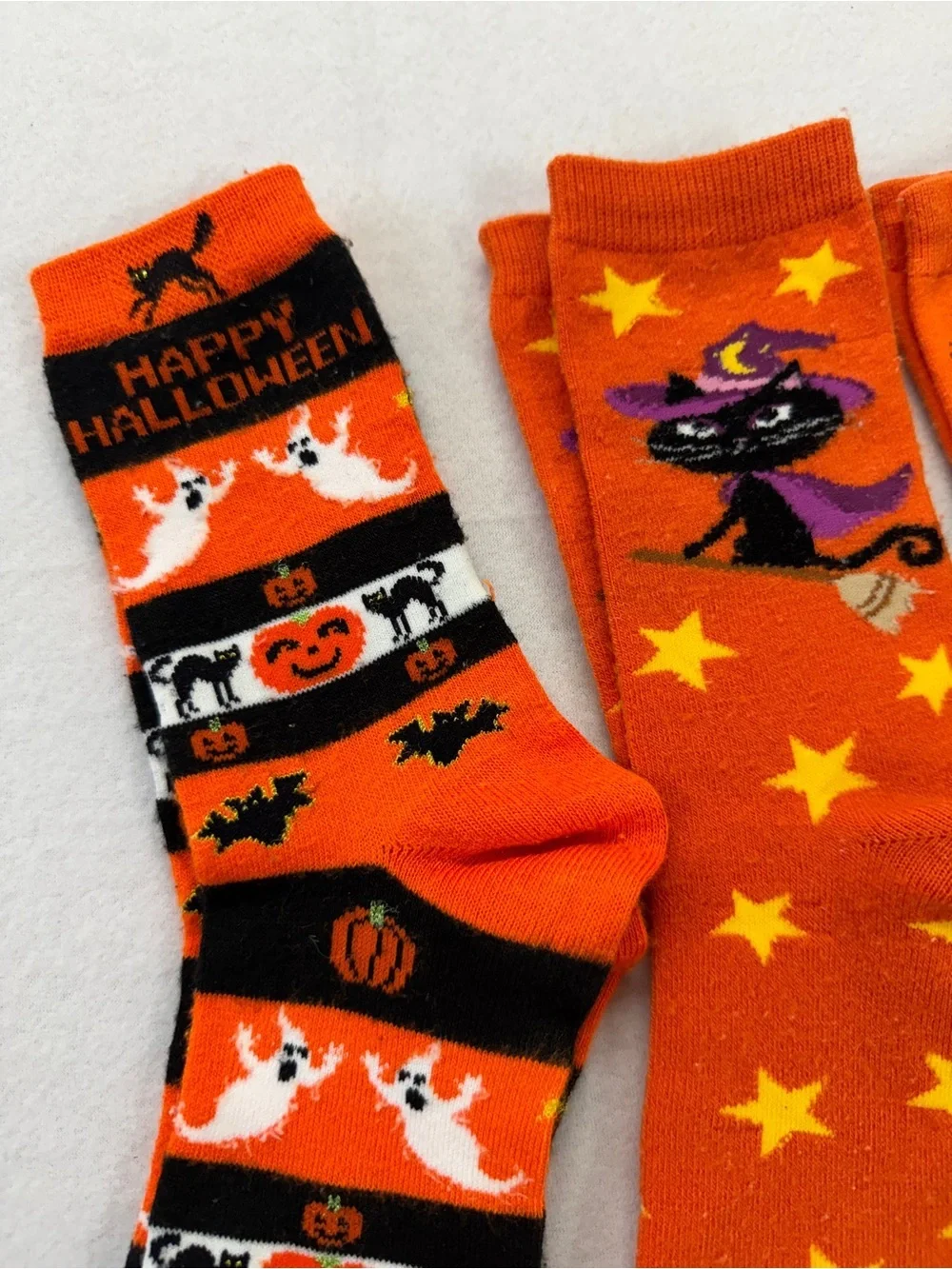 Orange Halloween Crew Socks - 3-Pack